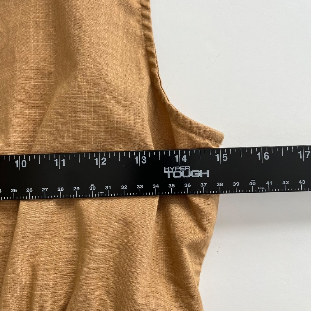 Nine West Mustard V-Neck Tiered Mini Dress - Picture 5 of 8